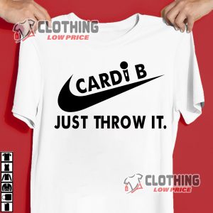 Cardi B Throw Microphone Nike T-Shirt, Jealousy Cardi B Mic Throwing At Fan Tee, Cardi B Just Throw Mic Shirt