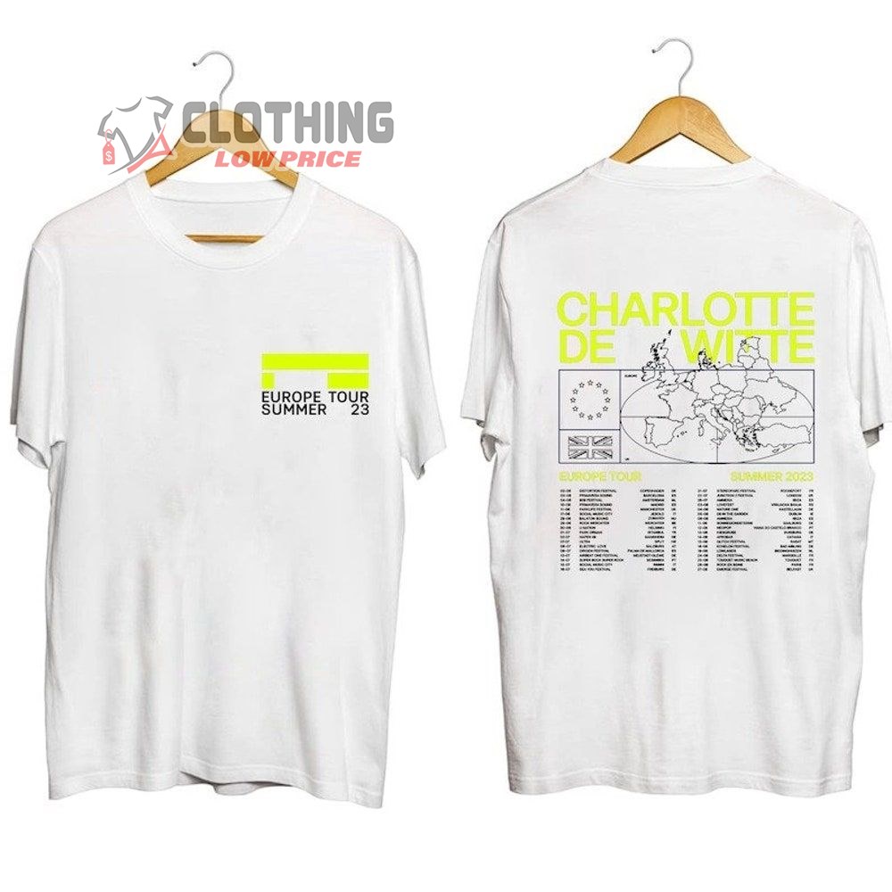 Charlotte De Witte Europe Tour Summer 2023 Setlist Merch, Charlotte De Witte Summer Tour 2023 Shirt, Charlotte De Witte Concert 2023 Tickets T-Shirt