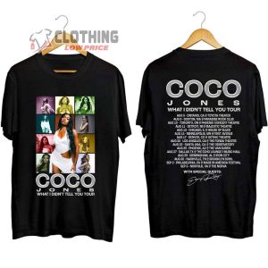 Coco Jones What I Didn'T Tell You Tour Merch Coco Jones 2023 Concert Shirt Coco Jones Tour Dates 2023 T Shirt 1