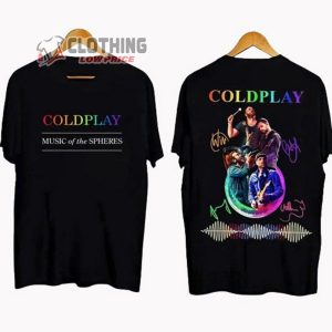 Coldplay 2023 Music Of The Spheres Tour Shirt Coldplay World Tour Dates 2023 T Shirt Coldplay UK Europe Tour Dates Unisex Shirt