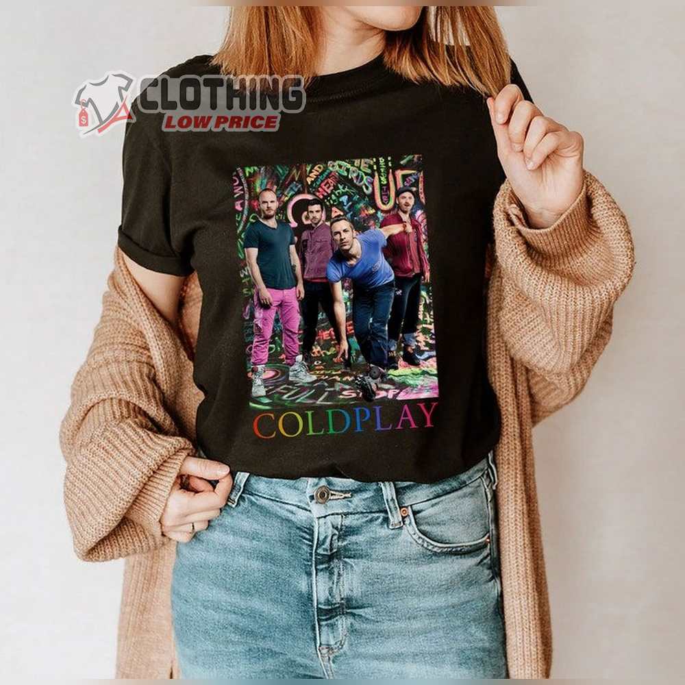 Coldplay World Tour 2023 Sweatshirt, Coldplay Tour Shirt, Coldplay Vintage Music Band T-Shirt