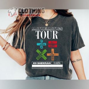 Comfort Color The Mathematics Tour Shirt, Ed Sheeran Mathematics Tour 2023 Poster Shirt, Ed Sheeran Shirt Ideas
