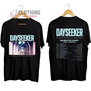 Dayseeker United States Fall Tour 2023 Shirt Dayseeker Band Shirt Dayseeker 2023 Concert Setlist Shirt Dayseeker Fall Concert Merch1