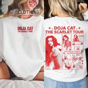 Doja Cat Rapper Shirt The Scarlet Tour 2023 Vintage Sweatshirt Ice Spice Doechii 2023 Merch1