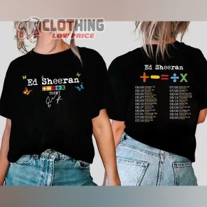 Ed Sheeran Tour 2SIDES Shirt Ed Sheeran Concert Shirt Ed Sheeran Fan Shirt 2023 Ed Sheeran Mathematic America Tour Shirt Sheerios Shirt 1