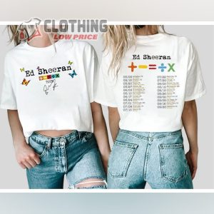 Ed Sheeran Tour 2SIDES Shirt Ed Sheeran Concert Shirt Ed Sheeran Fan Shirt 2023 Ed Sheeran Mathematic America Tour Shirt Sheerios Shirt 2