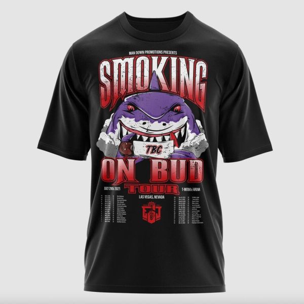 Errol Spence Jr Smoking On Bud Tour Merch, On Bud Tour 2023 Shirt, Errol The Truth Spence Boxing T-Shirt