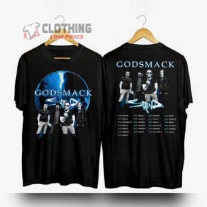 Godsmack With Staind 2023 Tour Dates Shirt Godsmack Band Concert Setlists Shirt Godsmack 2023 Tour Unisex Merch