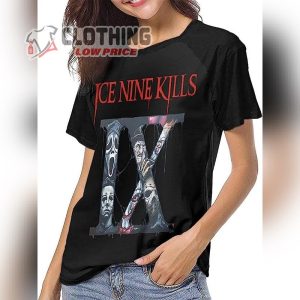 Ice Nine Kills Setlist T- Shirt, Ice Nine Kills T- Shirt Women’s Short Sleeve Baseball Shirt, Ice Nine Kills Merch