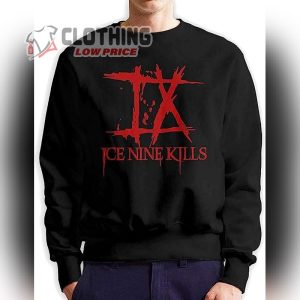 Ice Nine Kills Tour Dates T Shirt Ice Nine Kills Shirt Mens Long Sleeve Crew Neck Sweatshirt Hoodie Ice Nine Kills Merch 3