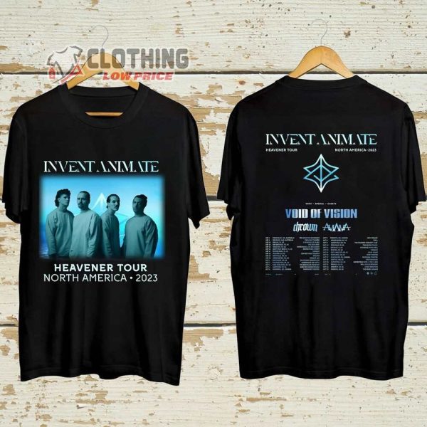 Invent Animate Heavener North America 2023 Tour Merch, Invent Animate 2023 Concert Tee, Invent Animate 2023 Concert With Special Guests T-Shirt