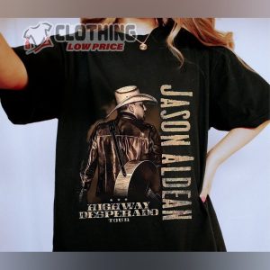 Jason Aldean Highway Desperado Tour 2023 Retro Shirt, Try That In A Small Town Jason Aldean Vintage T-Shirts