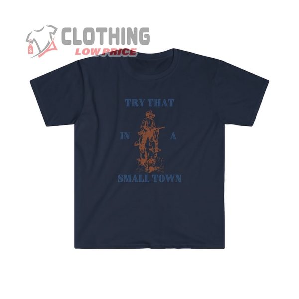 Jason Aldean Try That in A Small Town Vintage T-Shirt, Jason Aldean Rock And Roll Cowboy Tee
