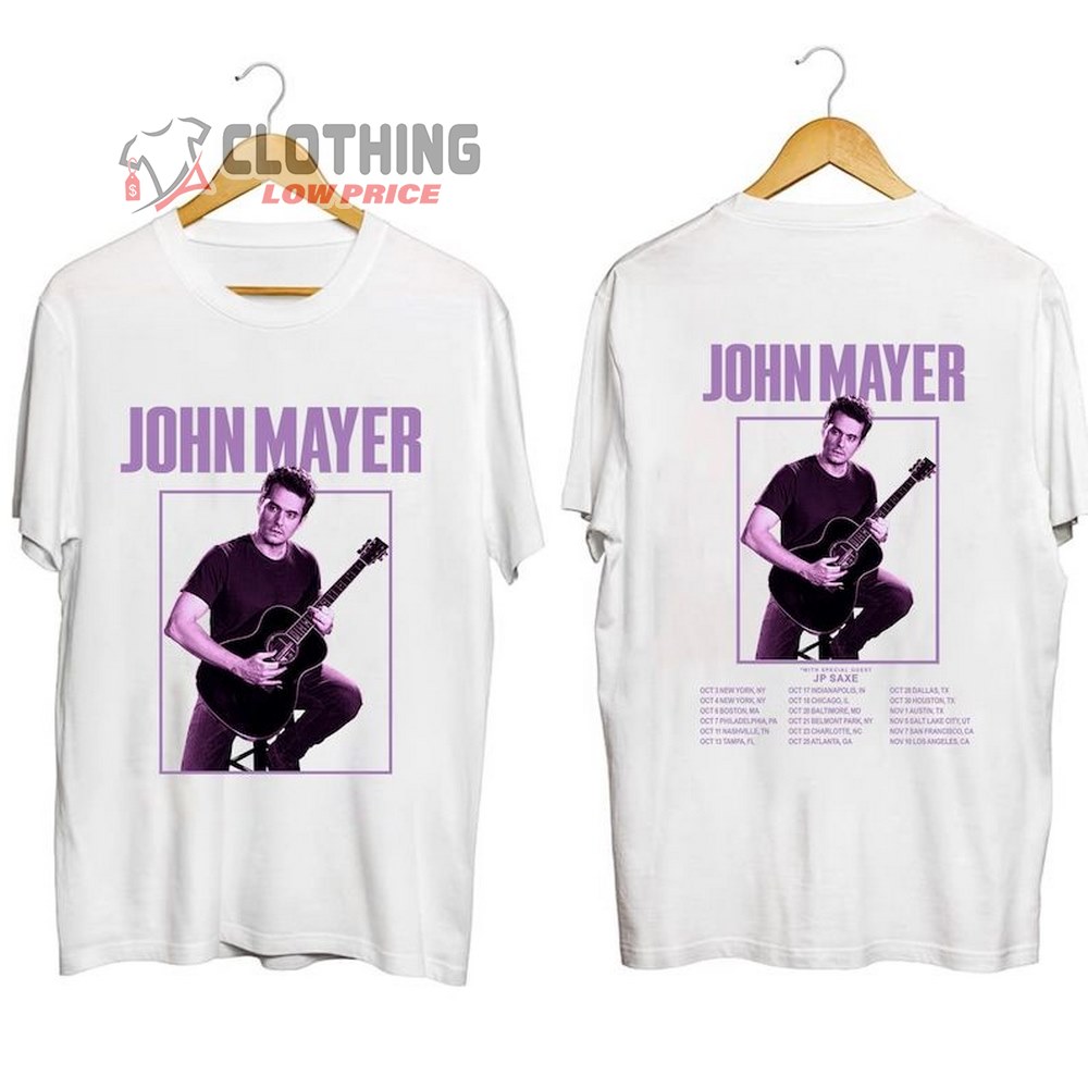 John Mayer Fall Solo Tour 2023 Sweatshirt, John Mayer 2023 Concert Shirt, John Mayer Merch