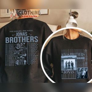 Jonas Brothers US UK Workd Tour 2023 Shirt, Five Albums One Night Tour Dates Shirt,  Joe Jonas Shirt, Nick Jonas Shirt, Jonas Brothers Boston Merch