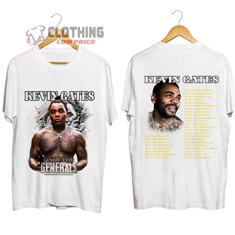 Kevin Gates Only The Generals Tour 2023 Setlist Merch, Kevin Gates Tour