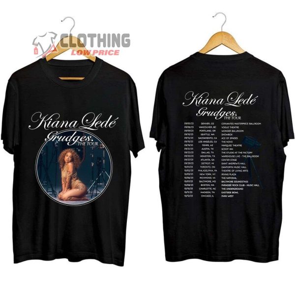 Kiana Lede The Grudges The Tour 2023 Merch, Kiana Lede Grudges Tour Dates Shirt, Kiana Lede Concert 2023 Tickets T-Shirt