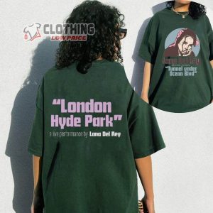 Lana Del Rey Hyde Park 2023 Unisex Shirt, Lana Del Rey 2023 Setlist Merch