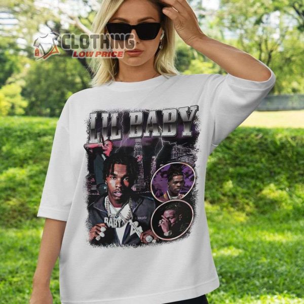 Lil Baby 4PF Merch, Rapper Lil Baby World Tour Shirt, Its Only Us Tour 2023 Vintage T-Shirt