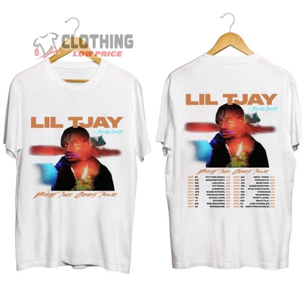 Lil Tjay Beat The Odds Tour 2023 Merch, Rapper Lil Tjay 2023 Concert With Special Guests Shirt, Lil Tjay New Album 2023 T-Shirt