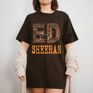 Ed Sheeran Lyrics Quote Tshirt, Ed Sheeran Shape Of You Tee, Mathematics Tour Ed Sheeran Merch