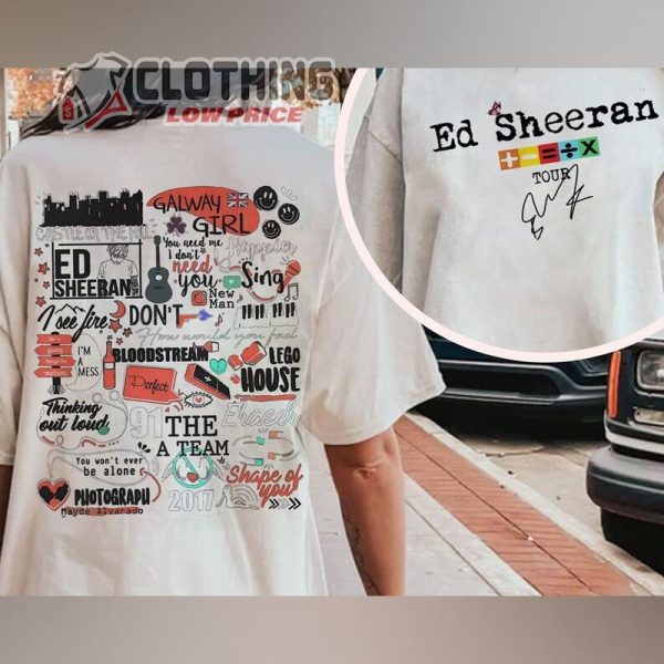 Ed Sheeran Mathematics Concert Tour Shirt, Ed Sheeran Albums Songs Cover Pop Music Lover Gift, Mathematics Tour Merch