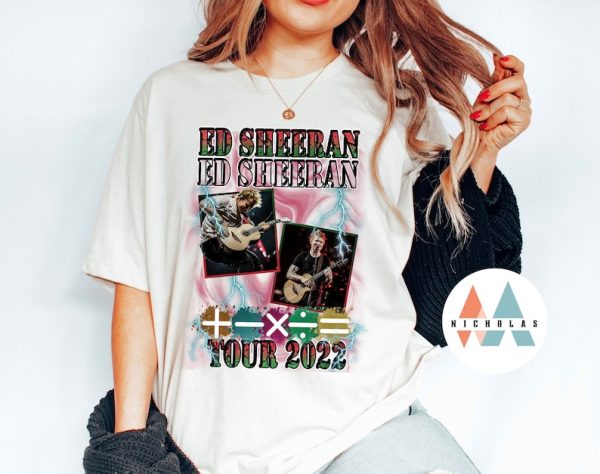 Ed Sheeran Mathematics Concert Tour TShirt, Ed Fan Gifts, Ed Sheeran Concert Merchandise 2023