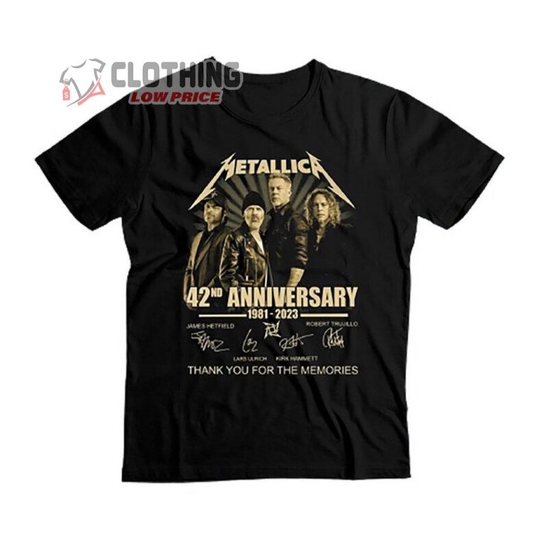 Metallica World Tour 2023 Merch, Metallica Signatures Shirt, Metallica