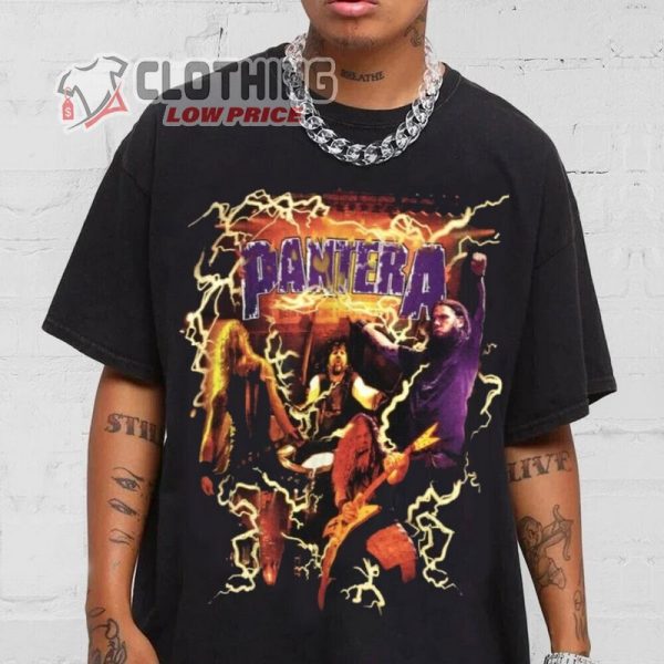 Pantera Band Black Concert T Shirt, Metallica Pantera Dallas T Shirt
