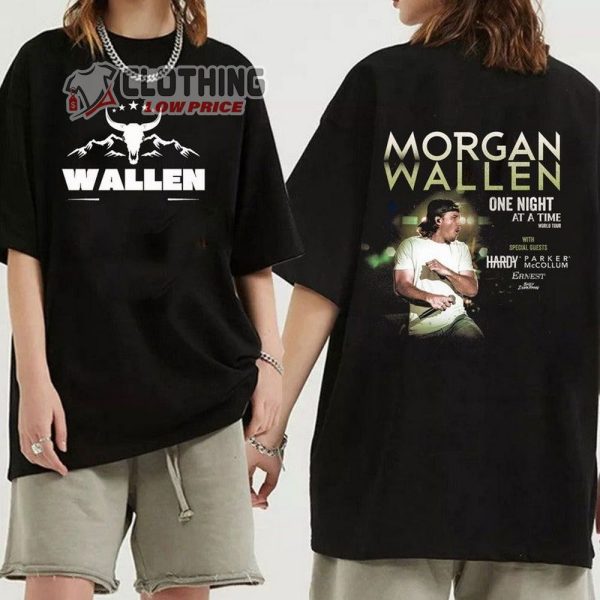 Morgan Wallen With Special Guests Hardy  Parker McCollum T-Shirt, Morgan Wallen One Night At A Time Tour 2023 Vintage Western T-Shirt, Morgan Wallen Retro Cowboy Shirt