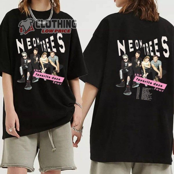 Neon Trees The Favorite Daze Tour 2023 Merch, The Favorite Daze Tour Shirt, Neon Trees Tour Dates 2023 T-Shirt