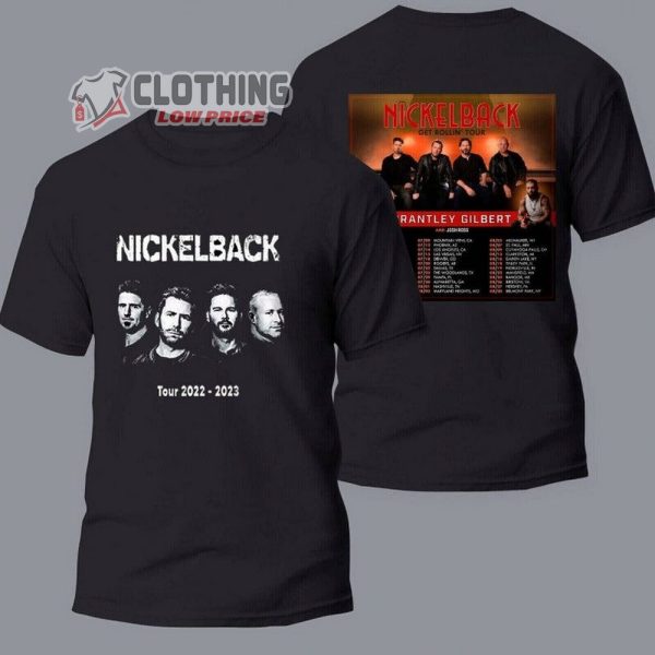 Nickelback Spring Summer 2023 Merch, Get Rollin’ North American Tour Nickelback Shirt