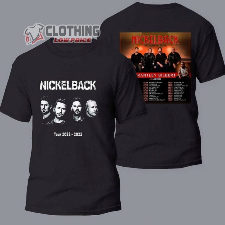 Nickelback Spring Summer 2023 Merch, Get Rollin' North American Tour