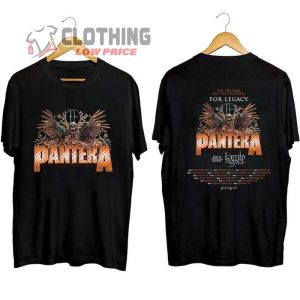 Pantera 2023 Tour With Lamp Of God Shirt, Pantera Metal Rock 2023 Shirt Concert, Pantera Tour 2023 Usa T- Shirt