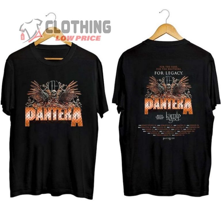 Pantera Band Black Concert T- Shirt, Metallica Pantera Dallas T- Shirt ...