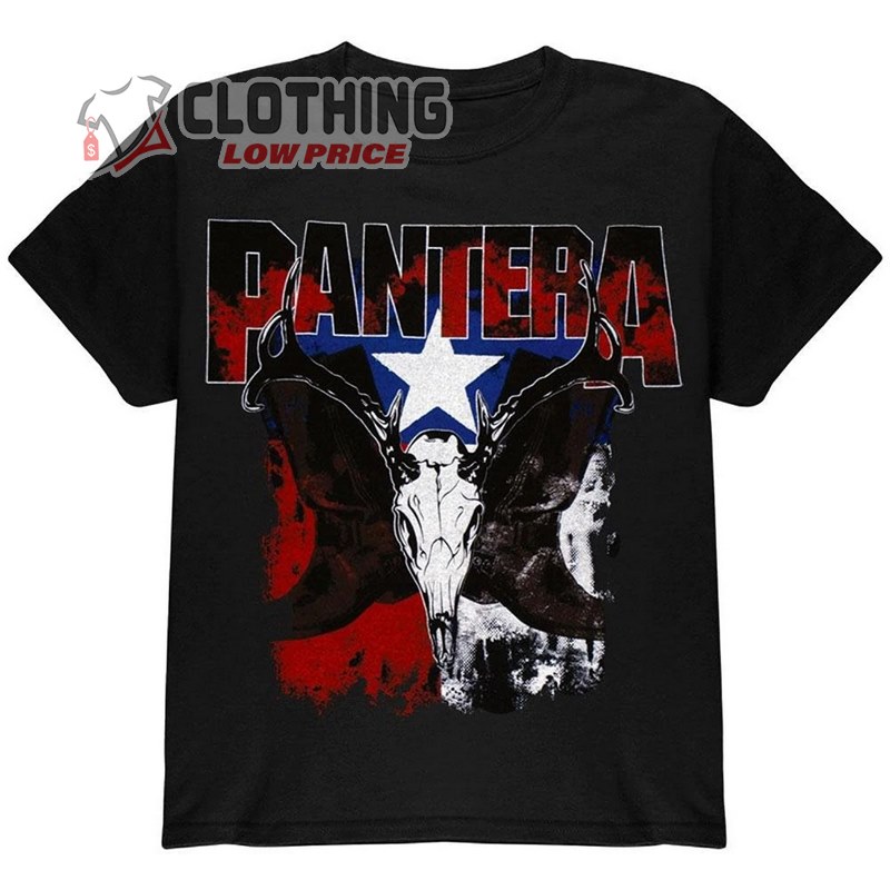 Pantera Tour 2023 Dates T Shirt, Pantera World Domination Tour 1999 T