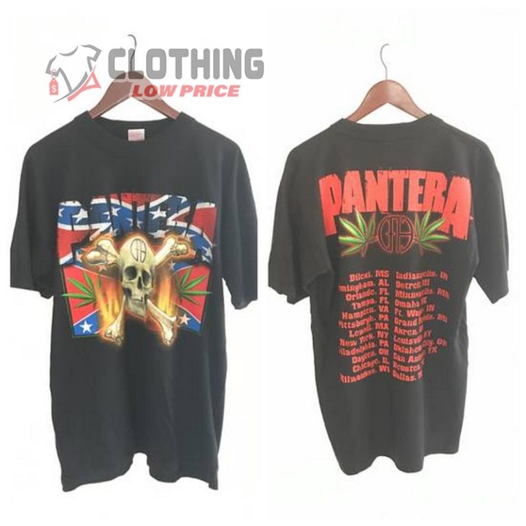 Pantera Concerts 2023 T Shirt, Pantera Lamb Of God Tour T Shirt