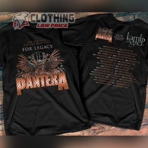 Pantera For The Brothers For Legacy Tour 2023 T Shirt Pantera With Lamb Of God Tour 2023 T shirt Pantera Tour 2023 Shirt 2