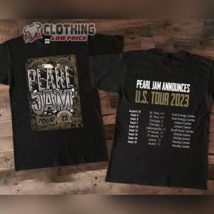 Pearl Jam Tour 2023 Unisex T-Shirt, Pearl Jam Band Shirt, Pearl Jam Concert 2023 Merch