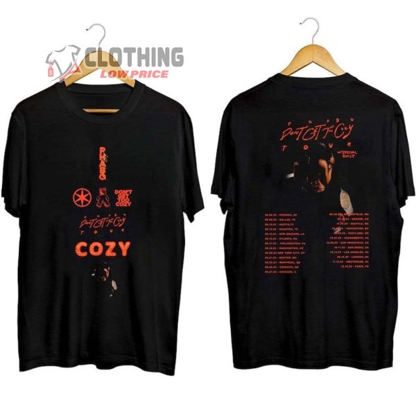 Phabo Don’t Get Too Cozy Tour Dates 2023 Merch, Phabo 2023 Concert Shirt, Phabo Tour 2023 With Special Guest T-Shirt