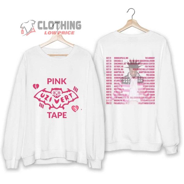 Pink Tape 2023 Tour Merch, Lil Uzi Vert Pink Tape Tour Shirt, Lil Uzi Vert Concert 2023 Tee