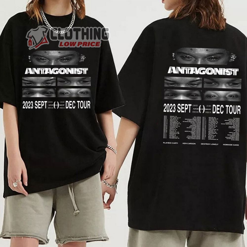 Playboi Carti Antagonist Tour 2023 Merch, Playboi Carti Tour 2023