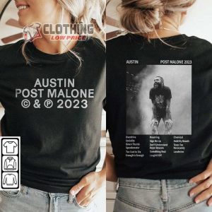 Post Malone Austin Album V1 Vintage Shirt If YAll Weren'T Here I'D Be Crying Tour 2023 Shirt Posty New Album Merch3
