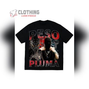 Red Spider Peso Pluma Vintage T-Shirt, Por Las Noches Shirt, Peso Pluma Concert Music Tee, Peso Pluma World Tour 2023 Merch