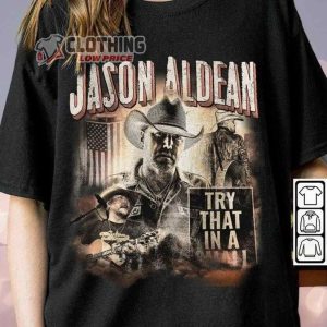 Retro Jason Aldean 2023 Tour T-Shirt, Try That In A Small Town Jason Aldean Unisex Tee Merch