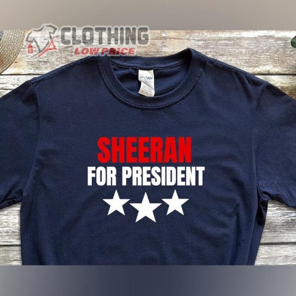 Ed Sheeran For President T-Shirt, Mathematics Shirt 2024 Sheerio, Ed Sheeran Merch Mathematics Tour