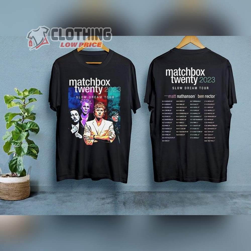 Slow Dream Tour Matchbox Twenty T-Shirt, Matchbox Twenty 2023 Tour Shirt, Matchbox Twenty Merch