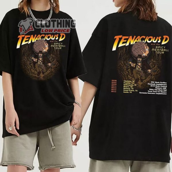 Tenacious D Spicy Meatball Tour 2023 Merch, Tenacious D Summer 2023 US – European Tour Dates Shirt, Tenacious D Rock Am Ring 2023 T-Shirt
