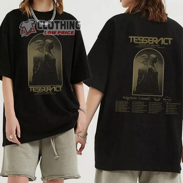 Tesseract Announce New Album War Of Being And World Tour 2023 merch, Tesseract World Tour MMXXII-MMXXIV Shirt, Tesseract 2023 Concert T-Shirt