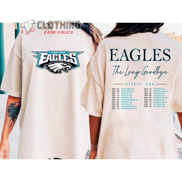 The Eagles Band The Long Goodbye Tour 2023 Merch, The Eagles Tour Dates 2023 Shirt, Final Tour 2023 Eagles T-Shirt